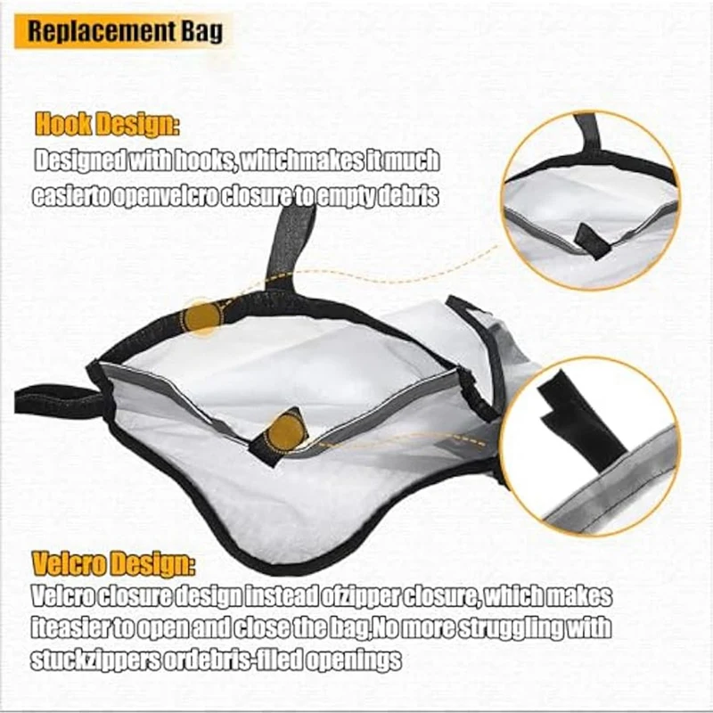 Bolsa limpiadora de piscinas de 3 uds para limpiador automático de piscinas Pentair Racer 360228   y LS 360330 , Bolsa para restos de aspiradora para limpiador de piscinas