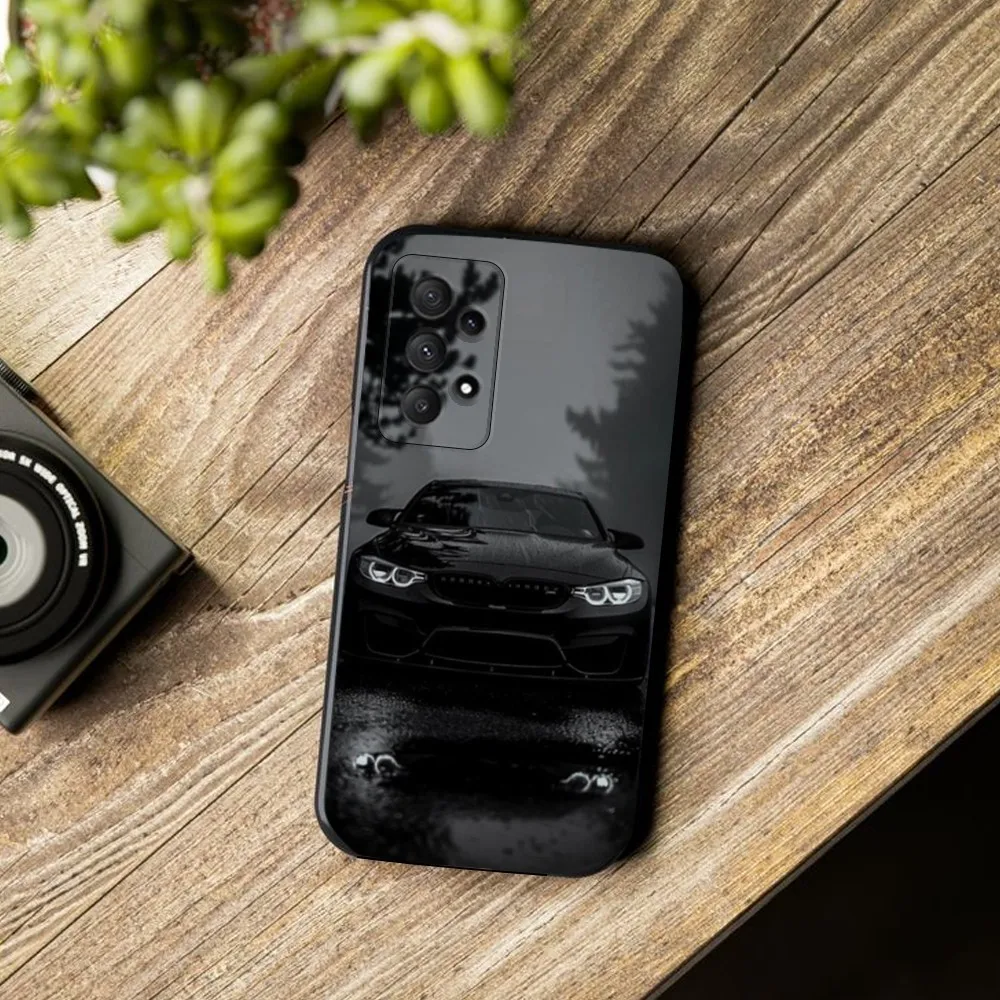 Black White for B-BMW  Phone Case  For Samsung Galaxy A13,A21s,A22,A31,A32,A52,A53,A71,A80, Soft Black Cover