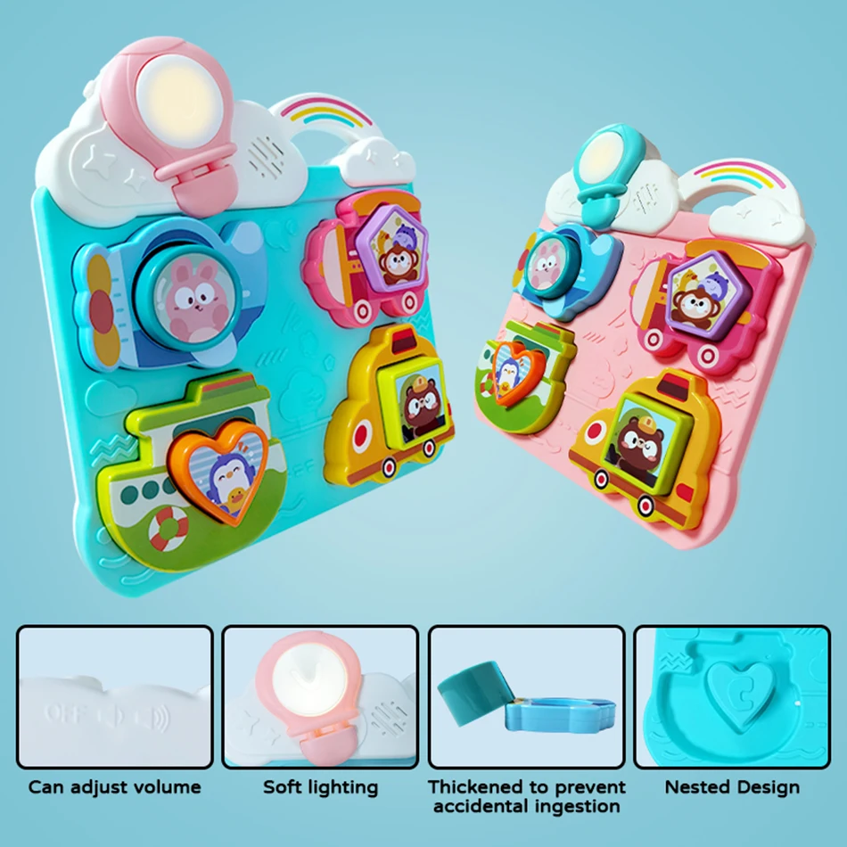 لعبة لوحة مطابقة معرفية على شكل طفل مع ألعاب موسيقية للتدريب على ذكاء الصوت ألعاب ألغاز تعليمية منتسوري المبكرة