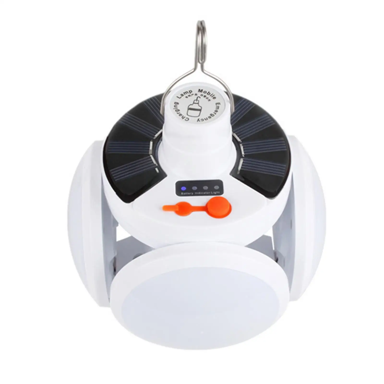 مصباح LED محمول مقاوم للماء للطاقة الشمسية ، لمبة قابلة للطي ، ضوء في الهواء الطلق ، أضواء الطوارئ ، الشحن ، التخييم ، الإضاءة الشمسية ، USB