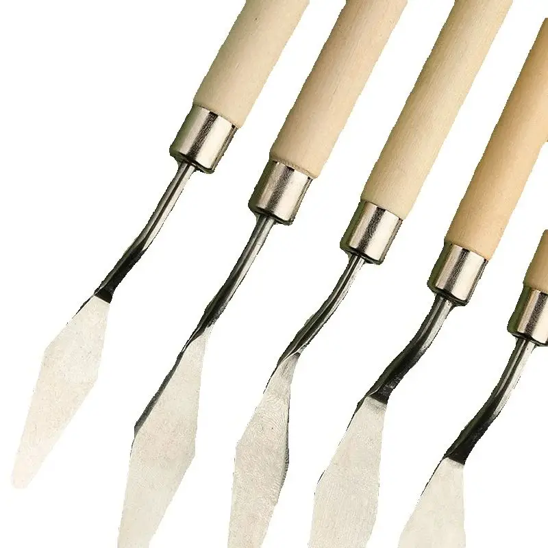 

7Pcs/Set Stainless Steel Palette Knives Oil Painting Spatula Artist Crafts Art Tools Mixing Scraper Knife For Fine Art