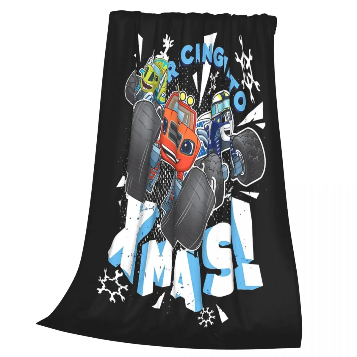 Blaze And The Monster Machines Blanket Soft Warm Flannel Throw Blanket Bedspread for Bed Living room Picnic Travel Home Couch