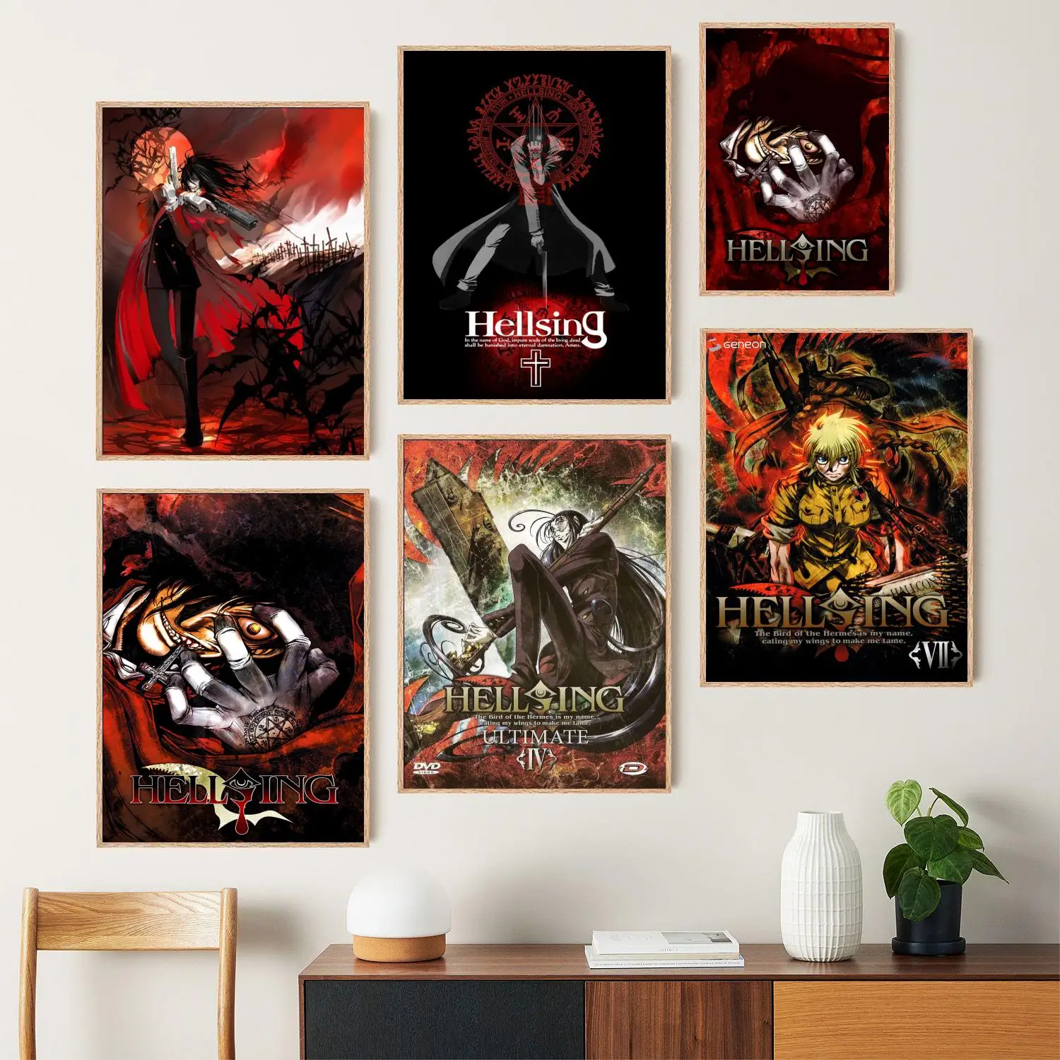 Hellsing (5) Modern Canvas Art Poster, Wall Art, Picture Print, Modern Family, Bedroom Decor, Posters