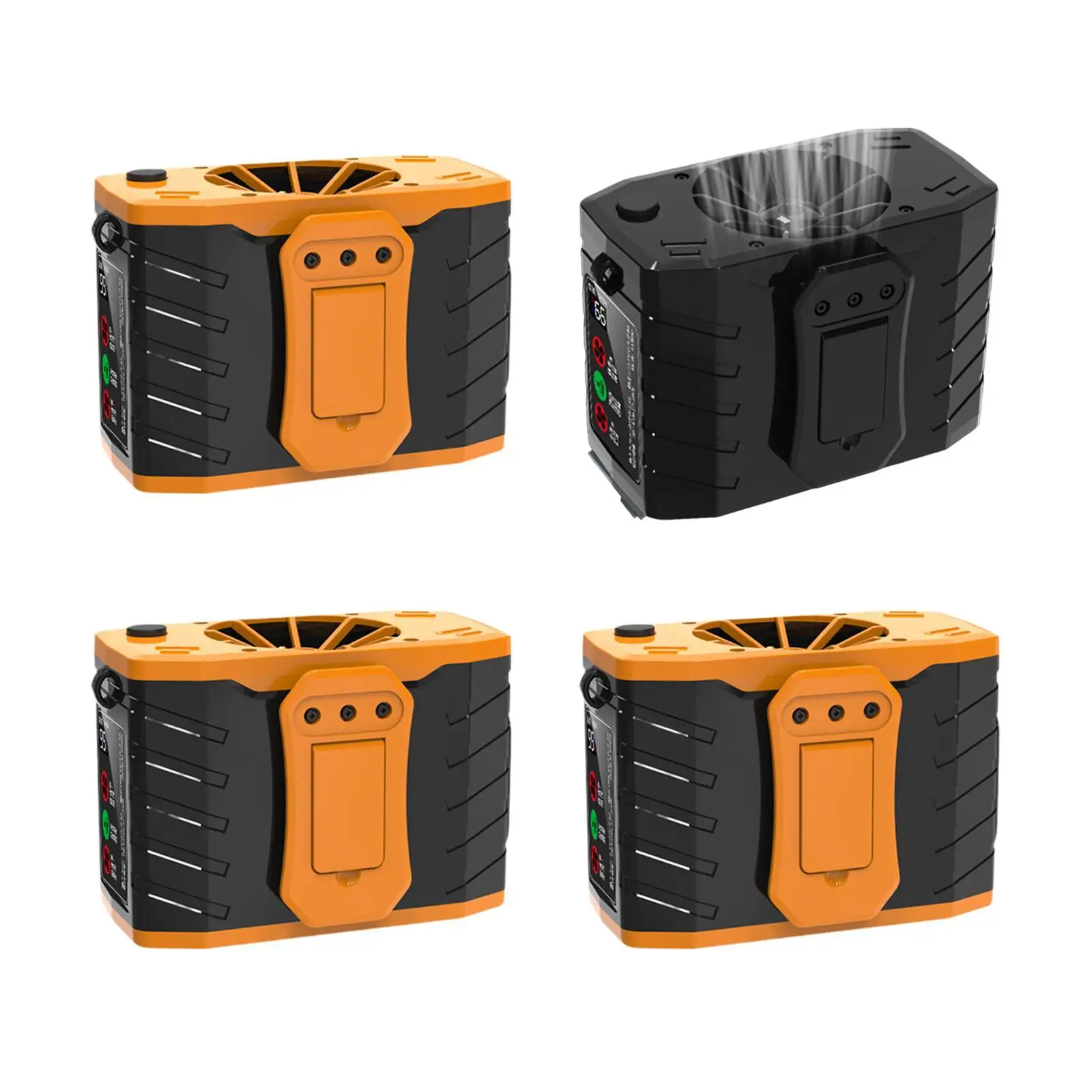 

Портативный поясной вентилятор на батарейках, бесшумный персональный вентилятор-кулон для бега, спорта, рыбалки, туризма, строительных площадок