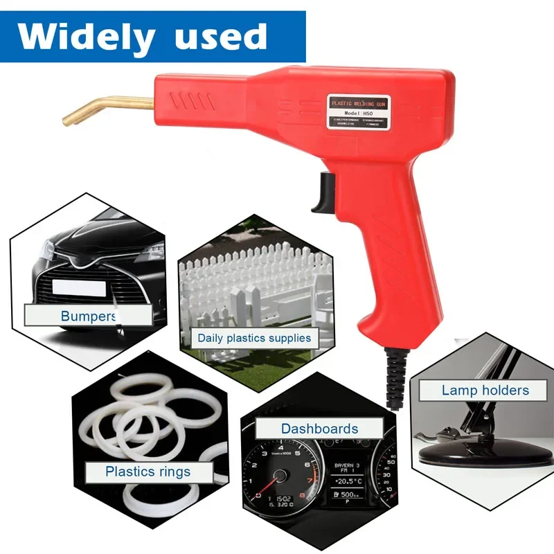 50W Handy Plastics Welders Garage Tools Hot Staplers Machine Staple PVC Repairing Machine Car Bumper Repairing Welding Tool