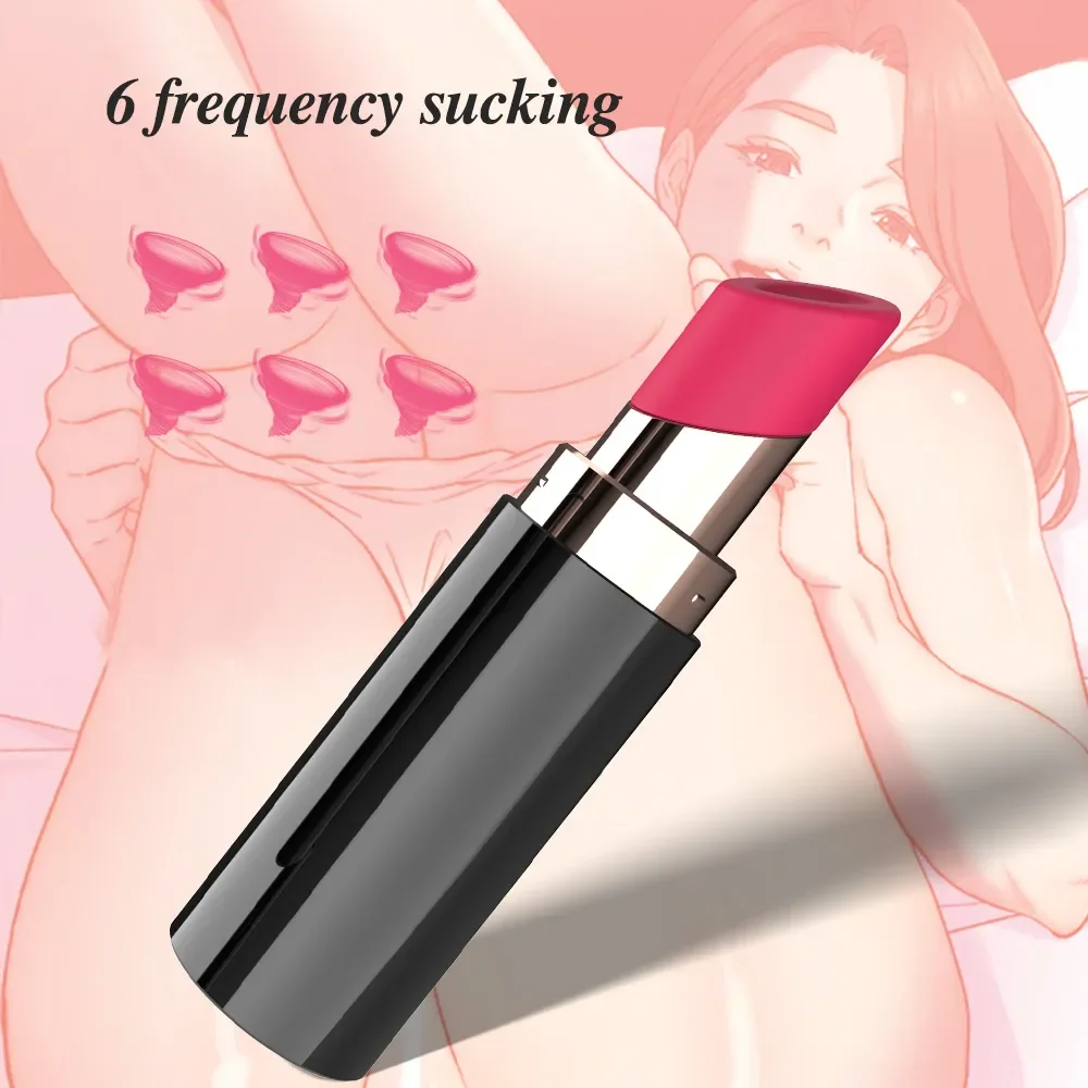 Clit Sucking Vibrating Lipstick Bullet Vibrator Waterproof Mini Vibrator Iconic Vibrating Sex Toy Discreet Vibrator Women Toy