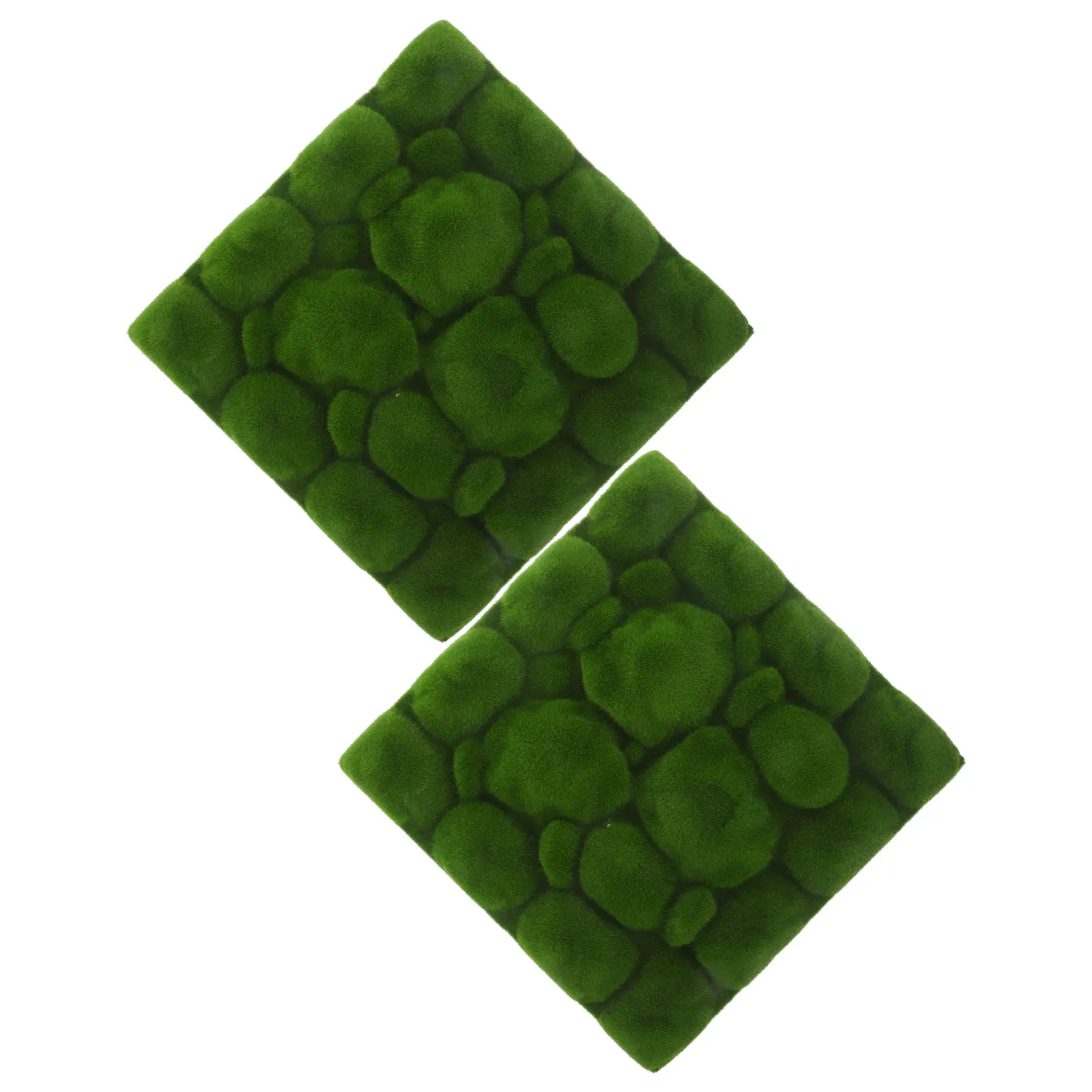 

2Pcs Flocked Artificial Moss 30x30cm Plant Wall Decor DIY Gardening Gifts Fake Turf Mini Garden Lawn Landscaping Accessories