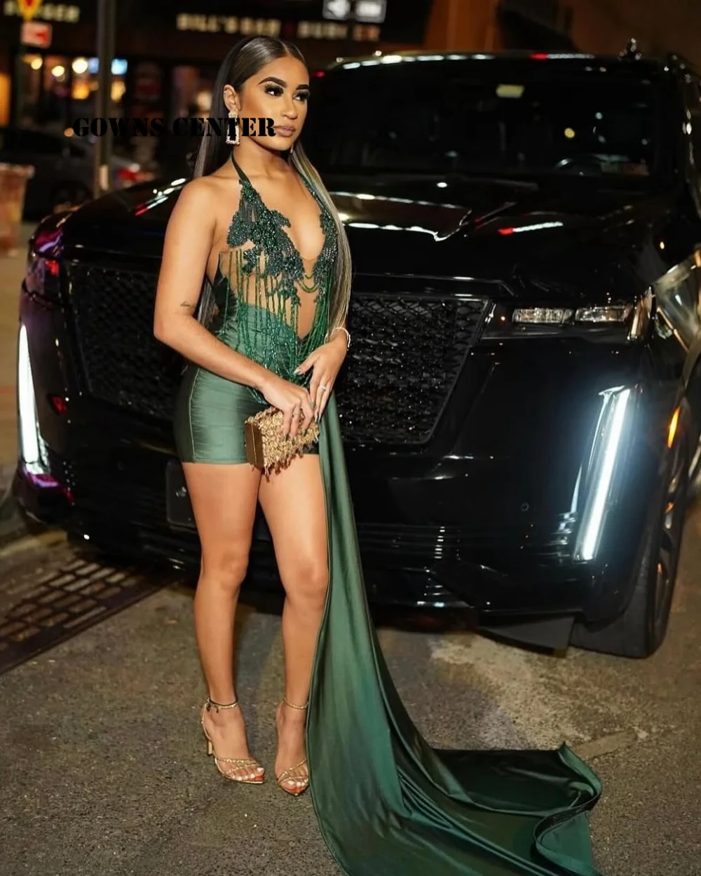 Green Rhinestones M… - image