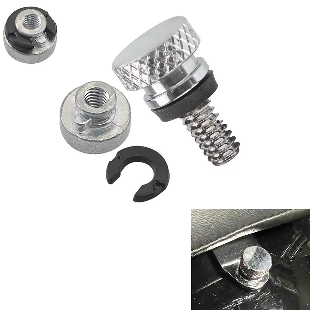 Rear Fender Passenger Seat Bolt Tab Screw Nut For Harley Sportster XL 883 1200 Dyna Bob Touring Road King Softail Motobike