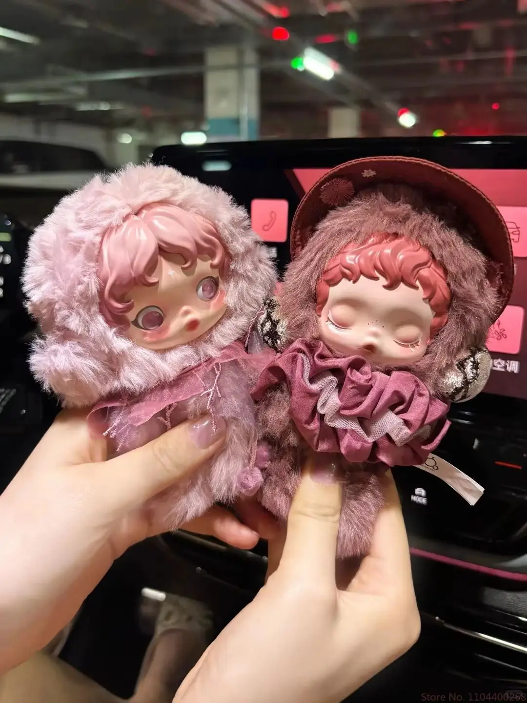 핫 POP MART 오리지널 스컬판다 인상파 시리즈 블라인드 박스 에테리얼 키체인 가방 장식품 크리스마스 선물 소녀 예술 애호가용