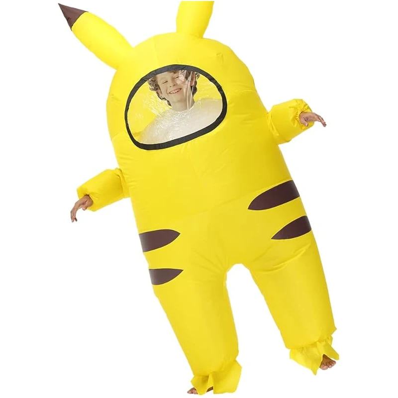 

Cute Yellow Elf Cosplay Spacesuit, Yellow Lightning Elf Inflatable Space Costume Halloween Role-playing Holiday Costume