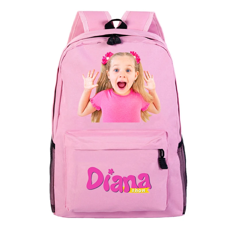 Mochila escolar Kawaii con estampado de Diana para niños, bolsa ligera para ordenador portátil, mochila de viaje para niñas