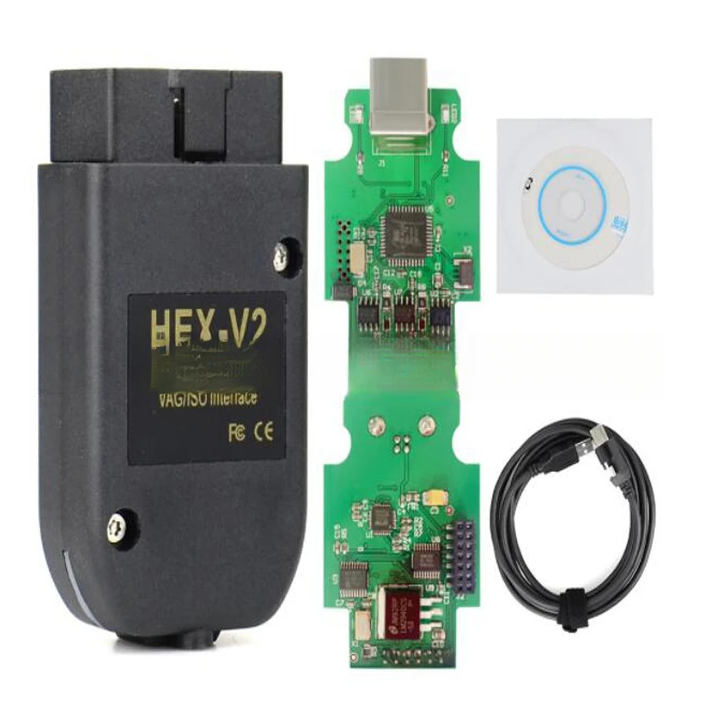 HEX V2 VCDS 24.7 with ATMEGA162 5054 - Professional Volkswagen Audi Diagnostic Tool for Precise Vehicle Checks