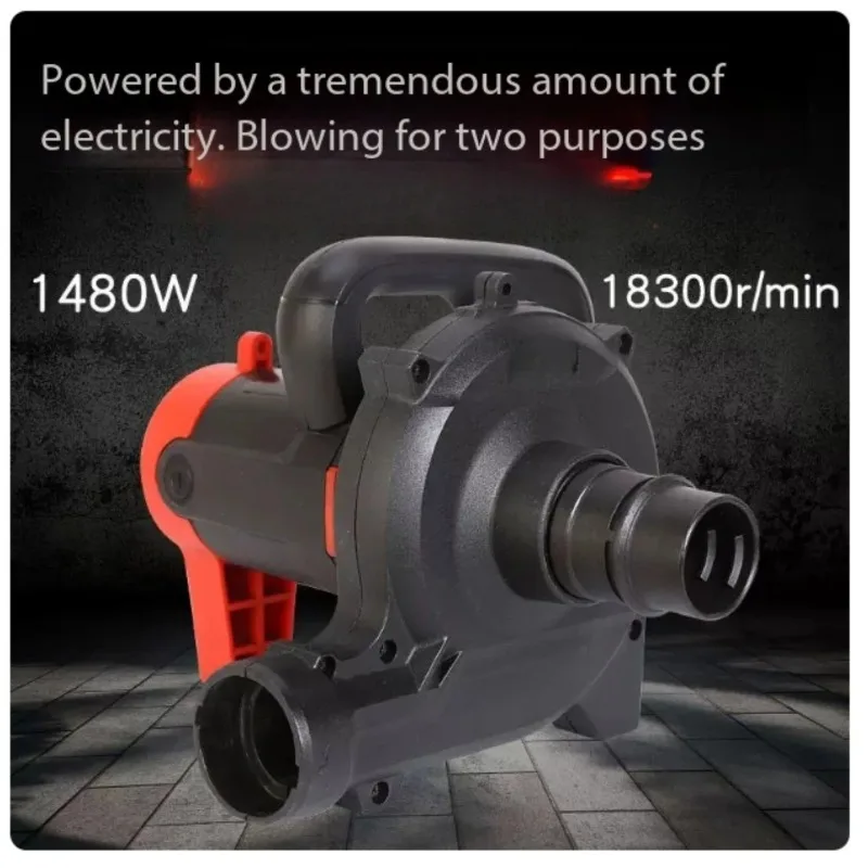For Electric Cutting Slotting Milling Machine 1480W Industrial Grade Dust Collector Blower Blowing and Suction Vacuum Cleaner