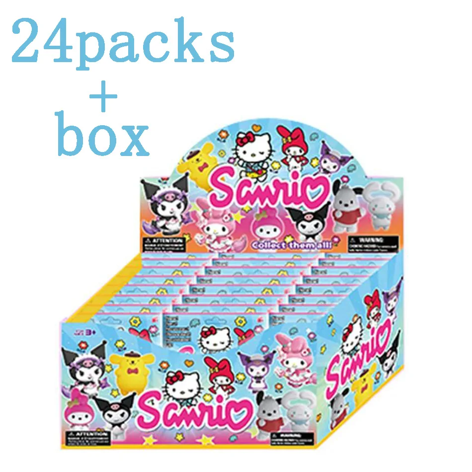 

2026 Sanrio Blind Box Cartoon Kuromi Doll Lucky Anime Series Action Figure Model Doll Child Toy Desktop Decor Gifts