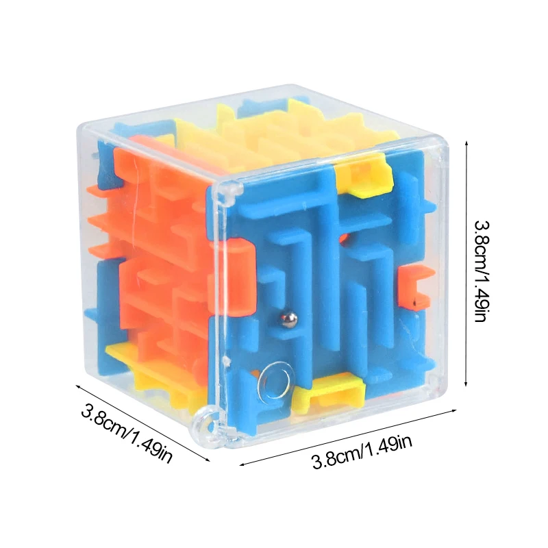 1/10pcs Rolling Beads 3D Cube Maze Game Toys Kids Birthday Party Favors Christmas Wedding Guest Gifts Goodie Bag Pinata Fillers