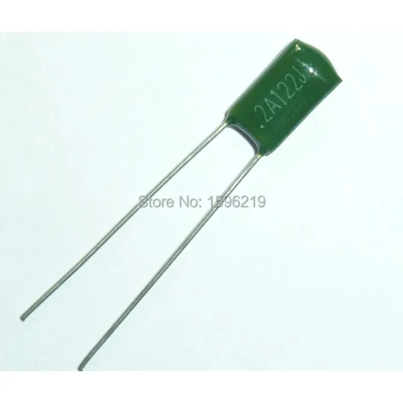 

500pcs Mylar Film Capacitor 100V 2A122J 1200pF 1.2nF 2A122 5% Polyester Film capacitor - Free Shipping