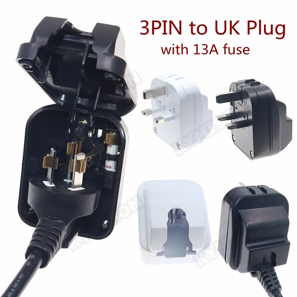 AU 3PIN to UK Type-G Power Adapter converter China plug Embedded British Socket Hong Kong Singapore Malaysia 13A FUSE