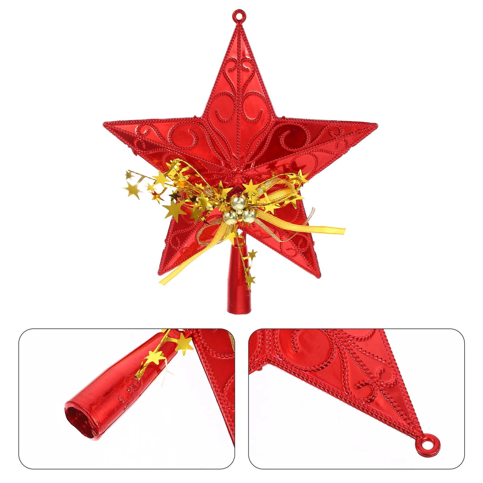 

20 Cm Decorate Christmas Tree Top Star Decorations Treetop Mini Topper Ornament