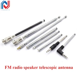1Pcs/lot FM radio sound pull-rod telescopic antenna BNC7-114 signal gain gimbal extension antenna