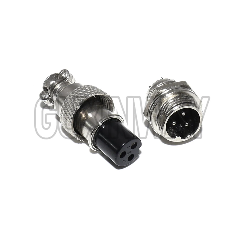 1Pair GX12 Universal Metal 2/3/4/5/6 Pin Male&Female Aviation Plug Wire Panel Connector