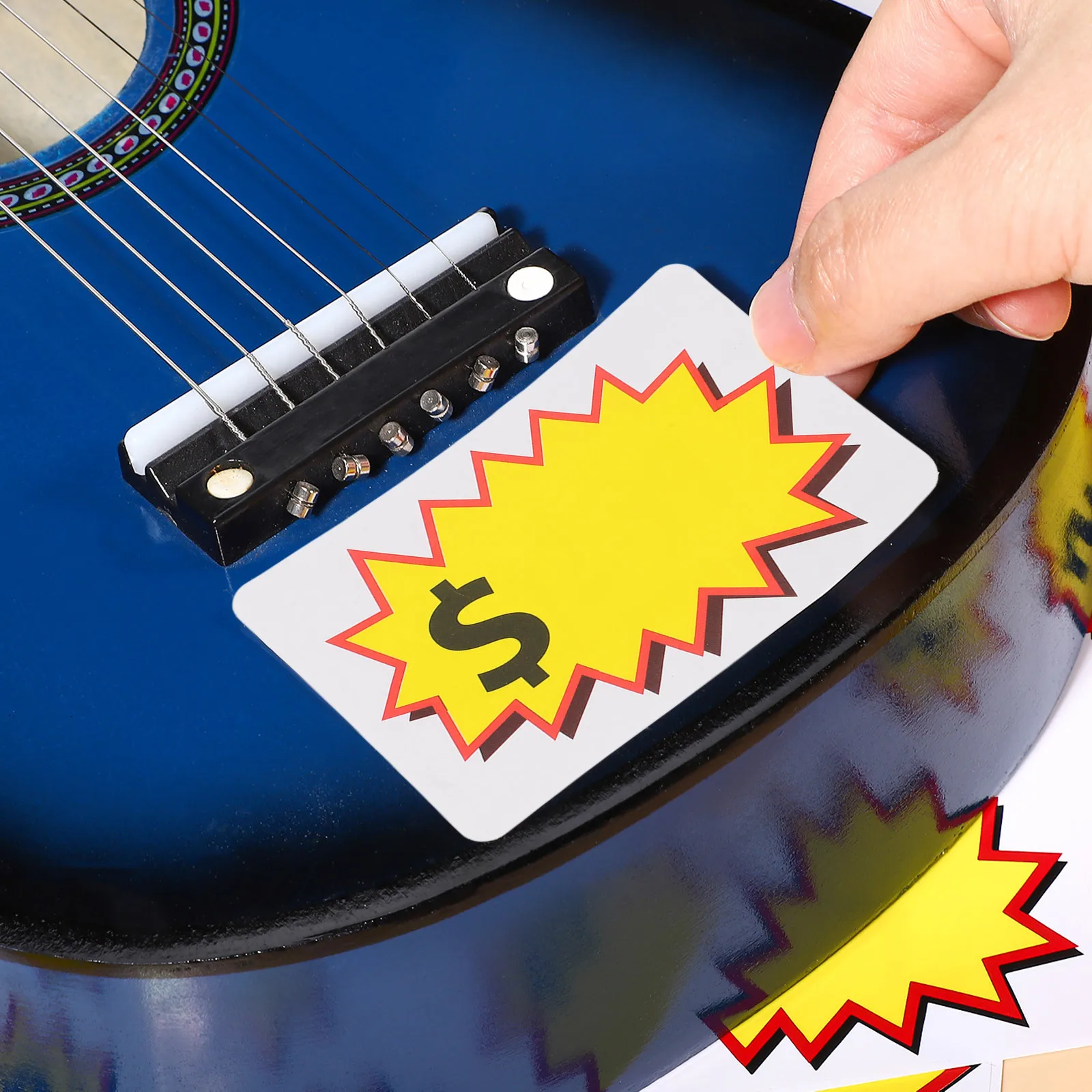 10 أوراق ملصقات الأسعار للكتابة المرآب بيع ساحة بيع تسعير الملصقات القابلة للإزالة ذاتية اللصق لمتجر البيع بالتجزئة