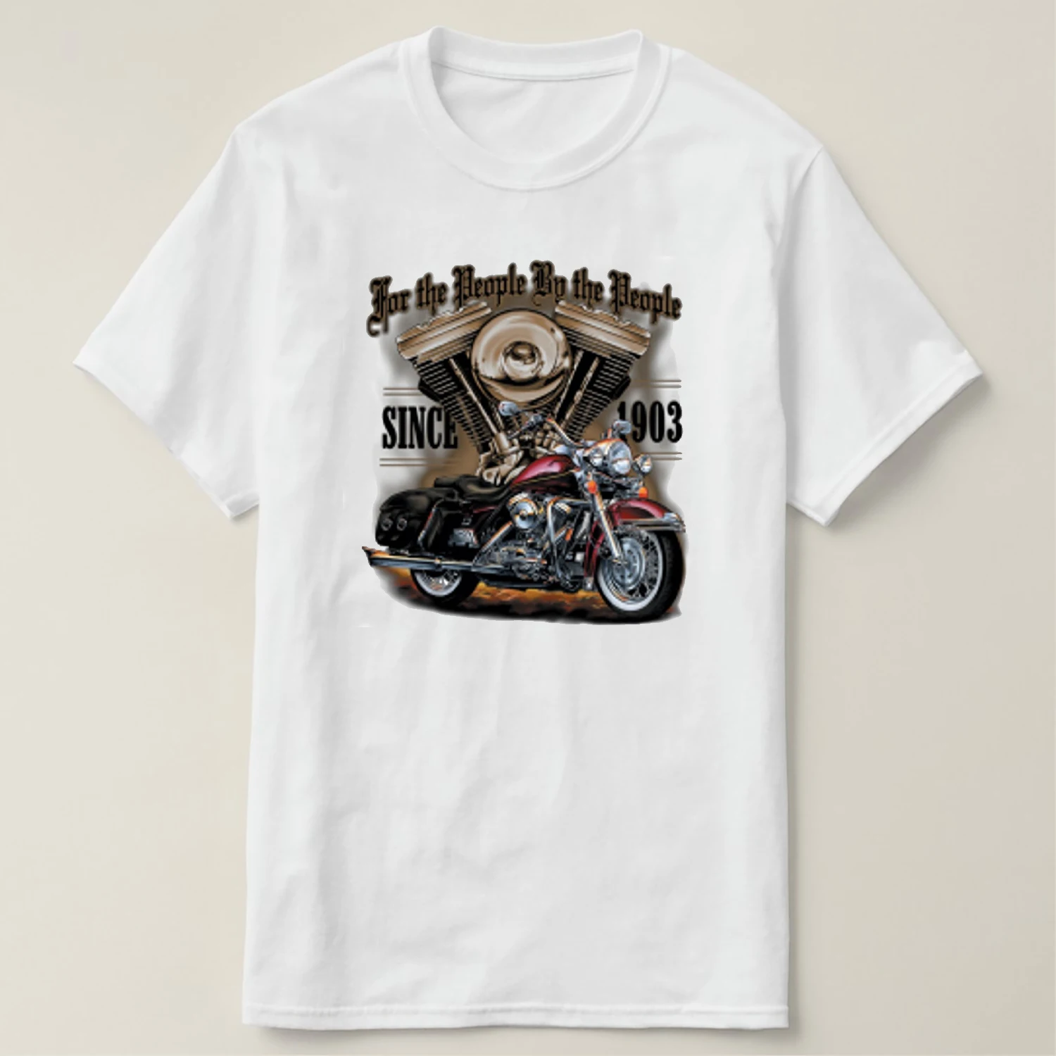 

Old School V-twin Motorcycle Rider Biker T-Shirt 100% Cotton O-Neck Short Sleeve Summer Casual Mens T-shirt Streetwear