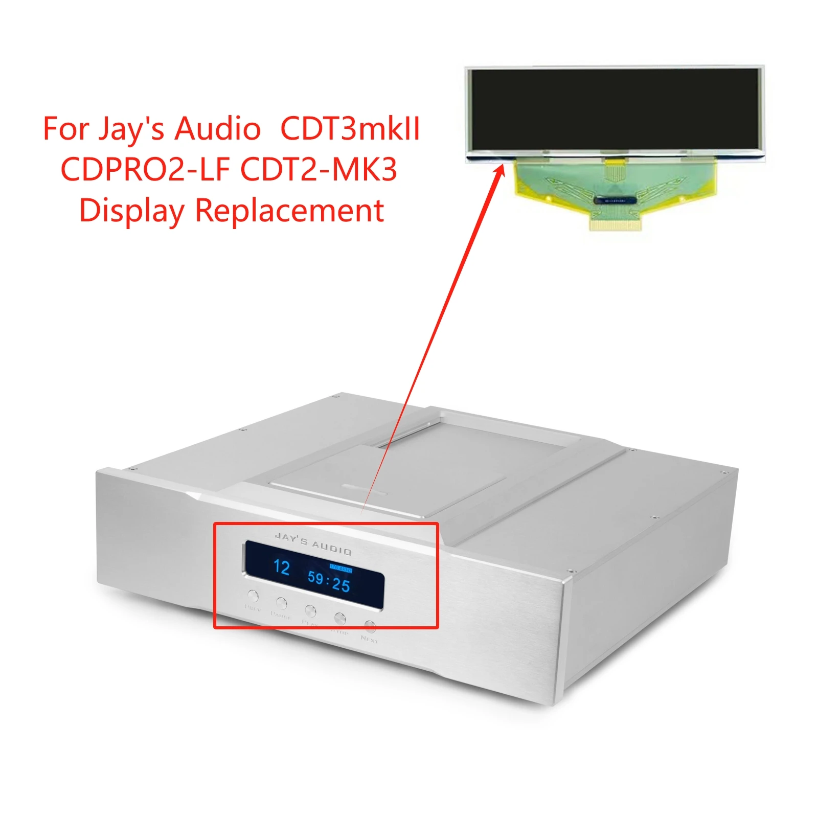 nuovo-display-oled-da-312-pollici-per-la-sostituzione-dello-schermo-jay's-audio-cdt2-mk3-cdt3mkii-cdpro2-lf