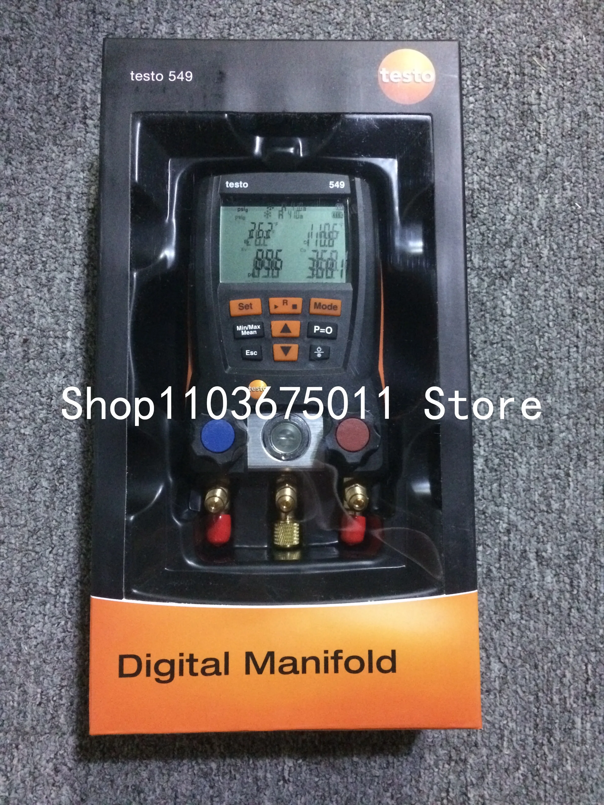 

Testo 549 Digital Pressure Manifolds Gauges 0560 0550 With 60 Current Refrigerants