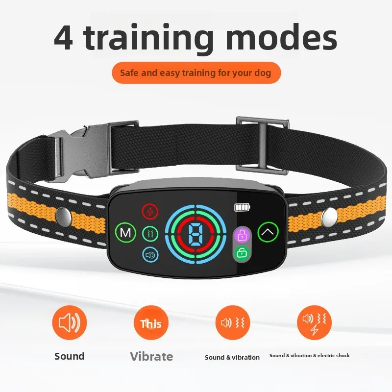 

AI Automatic Recognition Smart Training Collar – Color Screen Anti-Dog Barking Device, Automatic Anti-Barking Tool & Dog Trainer