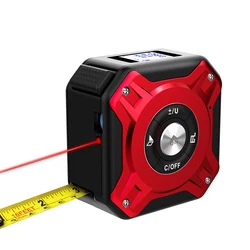 30M 40M USB Rechargeable Tape Measure Digital Display Tape With Roll Cord Mode Laser Measure Tape