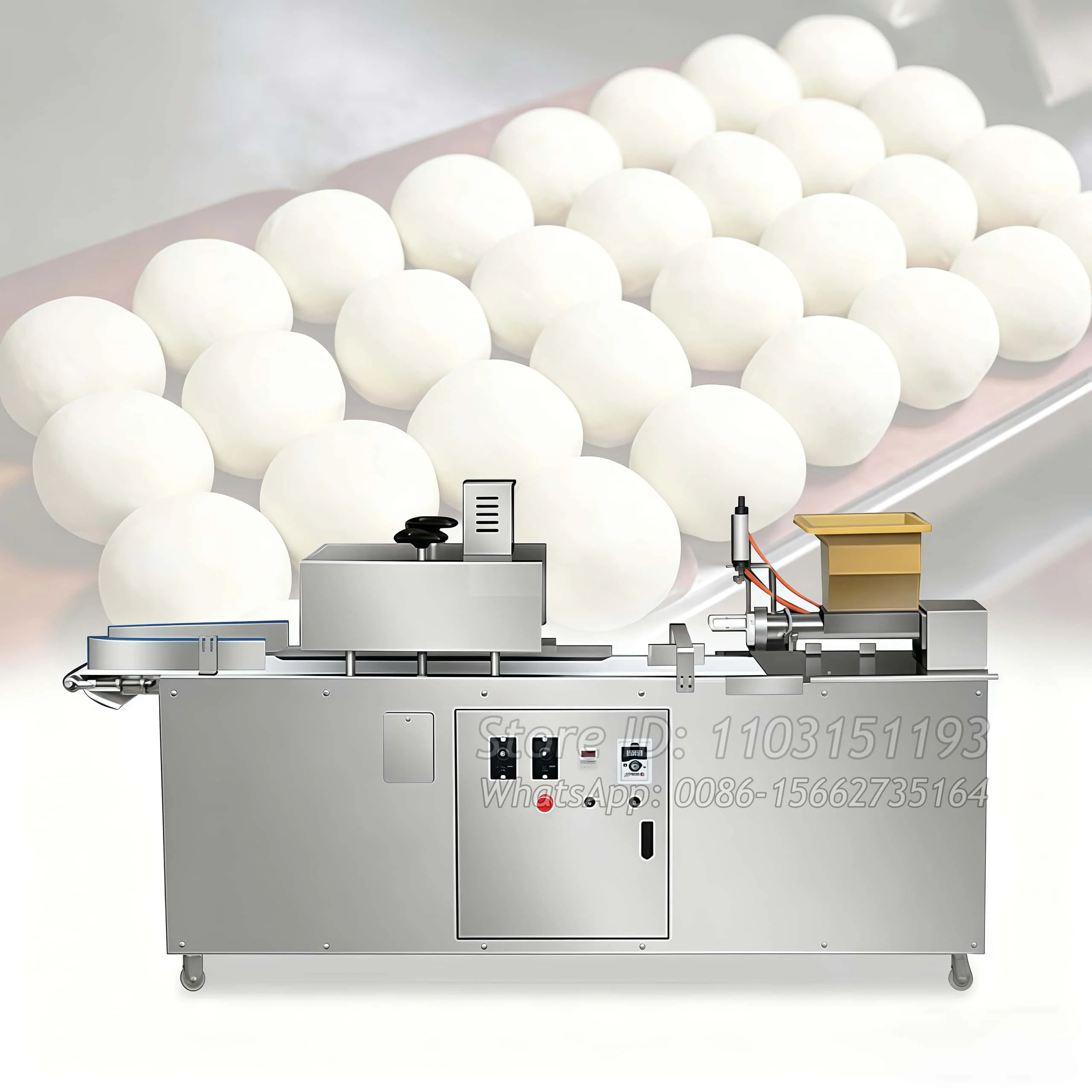 

2-In-1 Bun Divider Machine Automatic Dough Divider And Rounder Machine Bread Bun Rounder Machine Automatic Dough Divider Machine