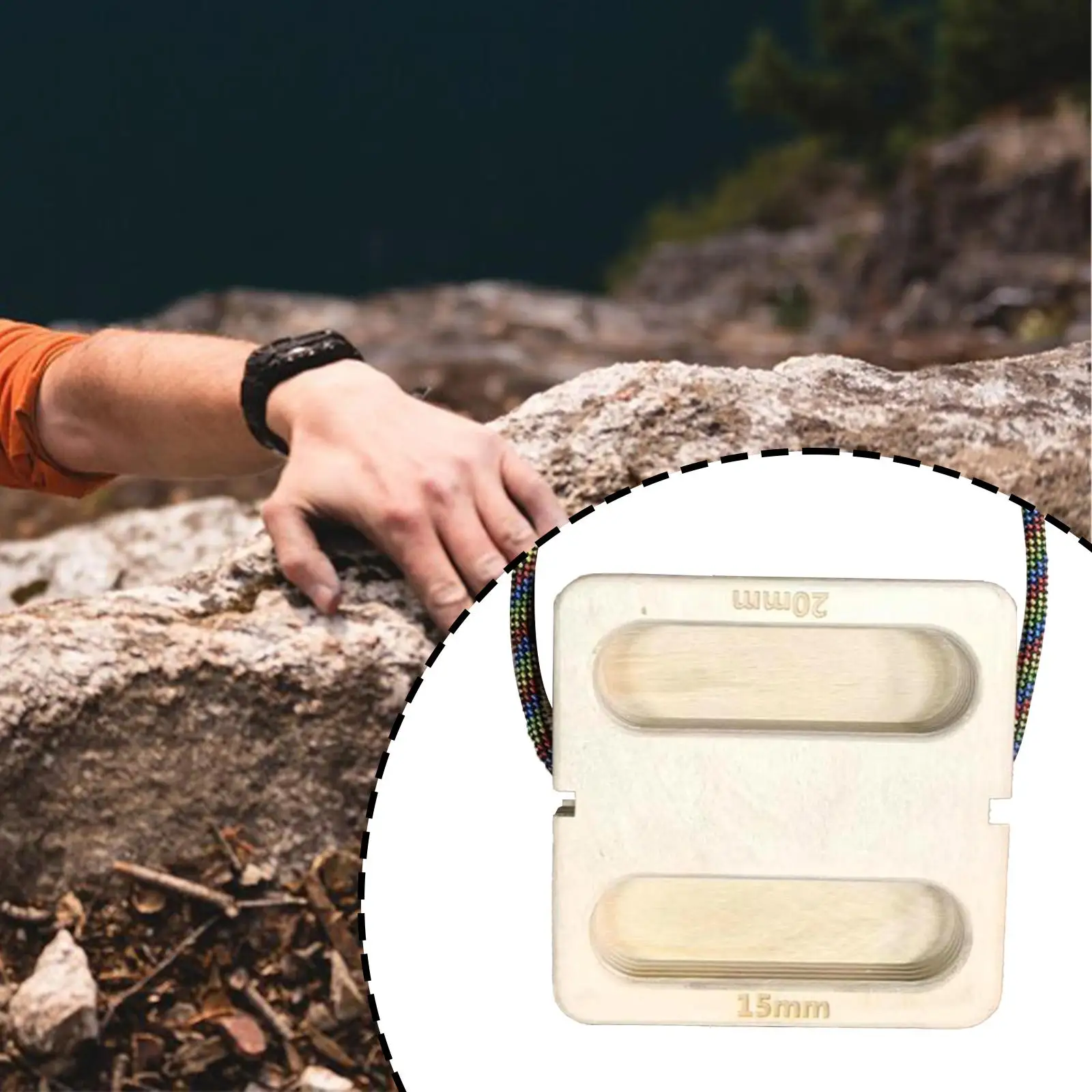 تسلق Hangboard المحمولة بناء القوة الأساسية تسلق الصخور التدريب اليد المعصم الساعد تقوية لوحة تعليق خشبية