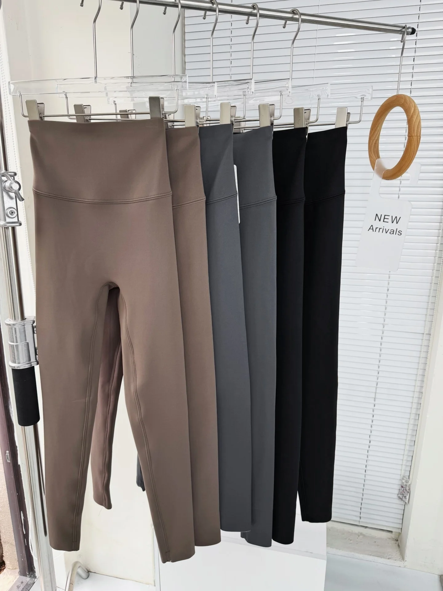 

Thiened Fce Yoga Pants Women's Tight Slimming Fitn Running Training Base Layer Sports Long Pants High Waist Butt Lifting