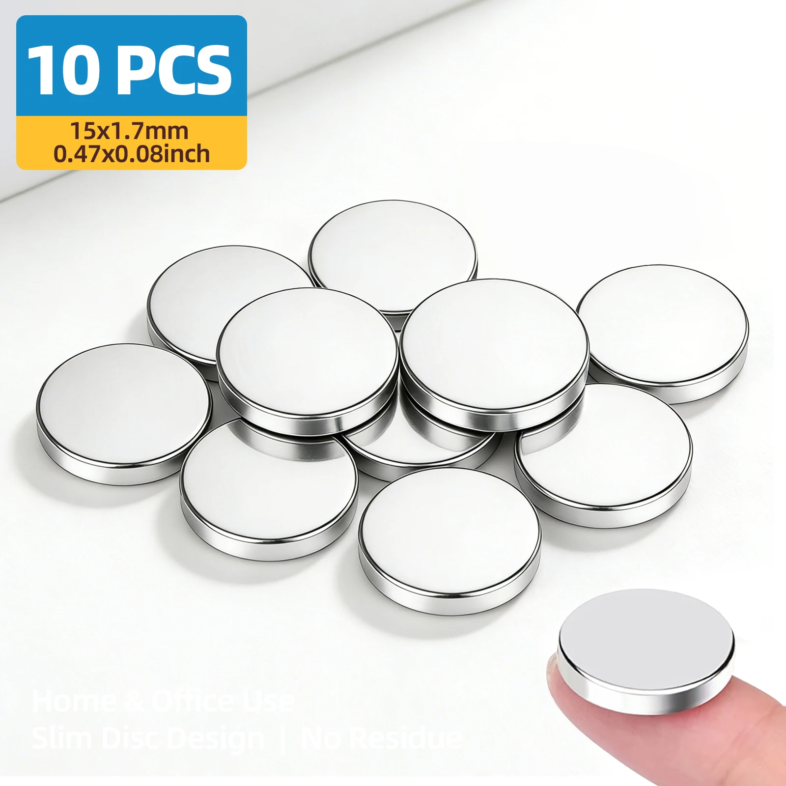 5x2 6x2 8x2 10x2 10x3 12x3 15x2 Verschillende hoeveelheden koelkastmagneten rond, veel gebruikt voor gereedschapsopslag, kantoren