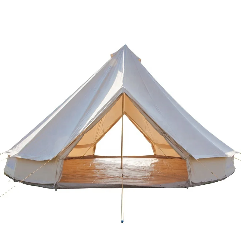

Hot sale! 3M 4M 5M 6M 7M 2 Doors Cotton Canvas Bell Tent Glamping Luxury Hotel Bell Tent for Resort