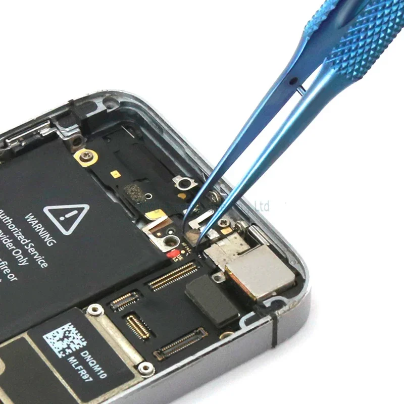 Titan legierung pinzette beste y20 spitze y21 gebogene blaue Finger abdruck fliegende Draht befestigung für Telefon reparatur anti magnetische Pinzette