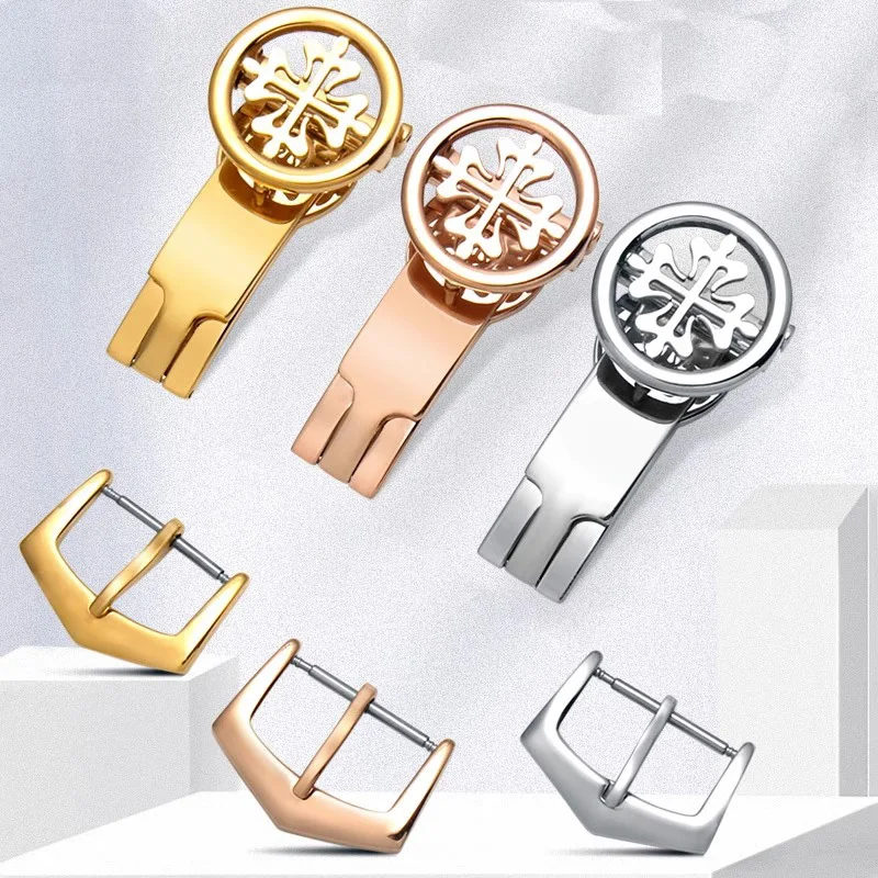 Watchband Metal Buckle Clasp For Stainless Steel Watch Clasp For PP Patek Philippe Watchband Buckles 16mm/18mm/20mm