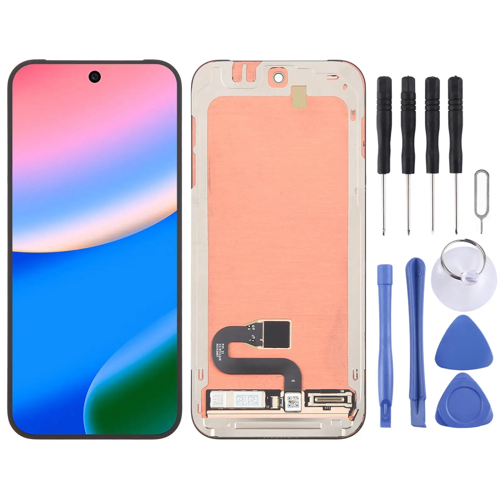 Tela LCD Original Completa com Digitalizador e Aro para Google Pixel 10, Compatível com Identificação por Impressão Digital