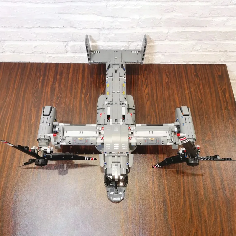 1685pcs Electric Technical Osprey Transport Aircraft Building Blocks High-Tech set mattoni Boy Toys regalo per bambini