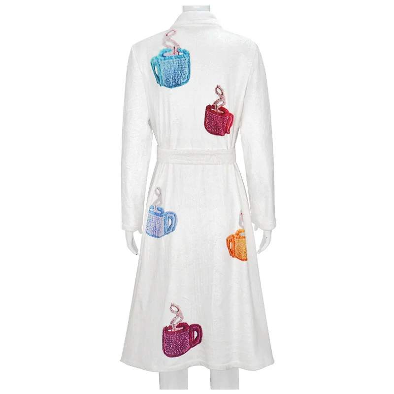 Movie Club Fantasia The Narrator Cosplay Costume Men Robe Flannel Bathrobe Belt Outfits Halloween Carnival Party Suit Accessorie