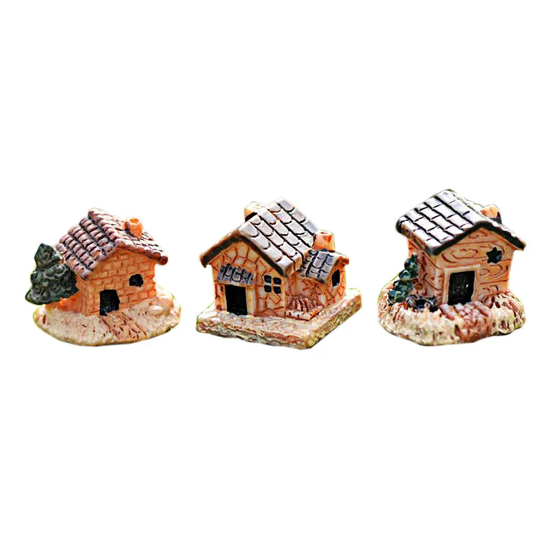 Decorations House Dollhouse For Home Stone Resin DIY And Mini Garden Home Decor Special Christmas Ornament