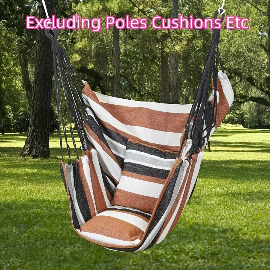 Hammock Chair Swing With Ropes - Maximum Weight Capacity 500 Lbs - Suitable For Any Indoor Or Outdoor Space Unwind In Your Hammo