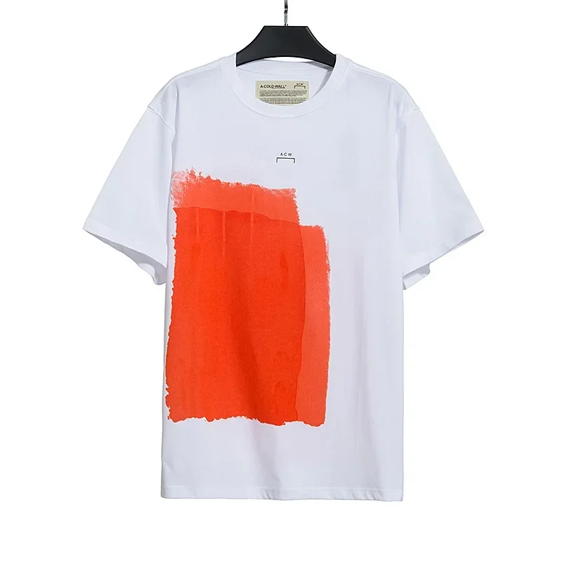 

White Oversized A-COLD-WALL T Shirts O-Neck Short Sleeve Men Woman Breathable Casual Couple Top Tees