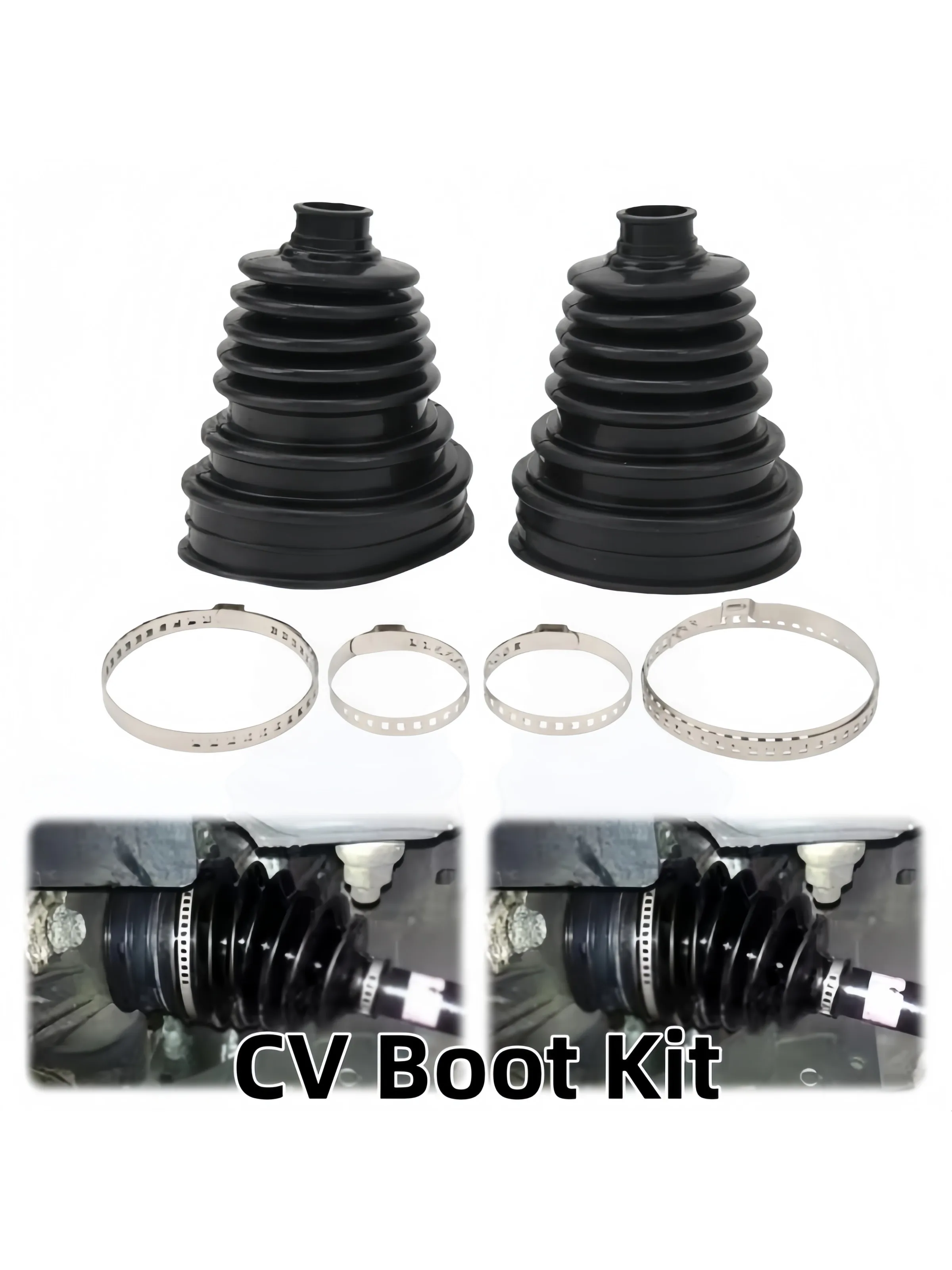 Kit universel de démarrage CV, couvercle anti-poussière pour Joint à vitesse constante, pour la réparation des arbres motrices du véhicule, Protection contre l'usure longue durée