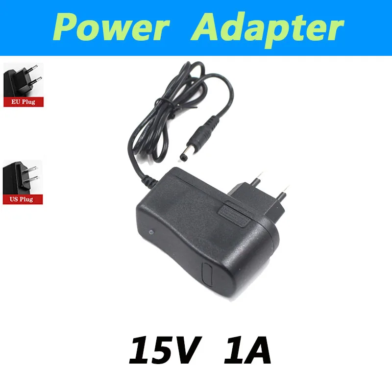 15V 1A 1000mA High quality AC / DC Adapter Power Adapter Charger For Car Jump Starter Emergency DC 5.5*2.1mm Cable 1.5mm