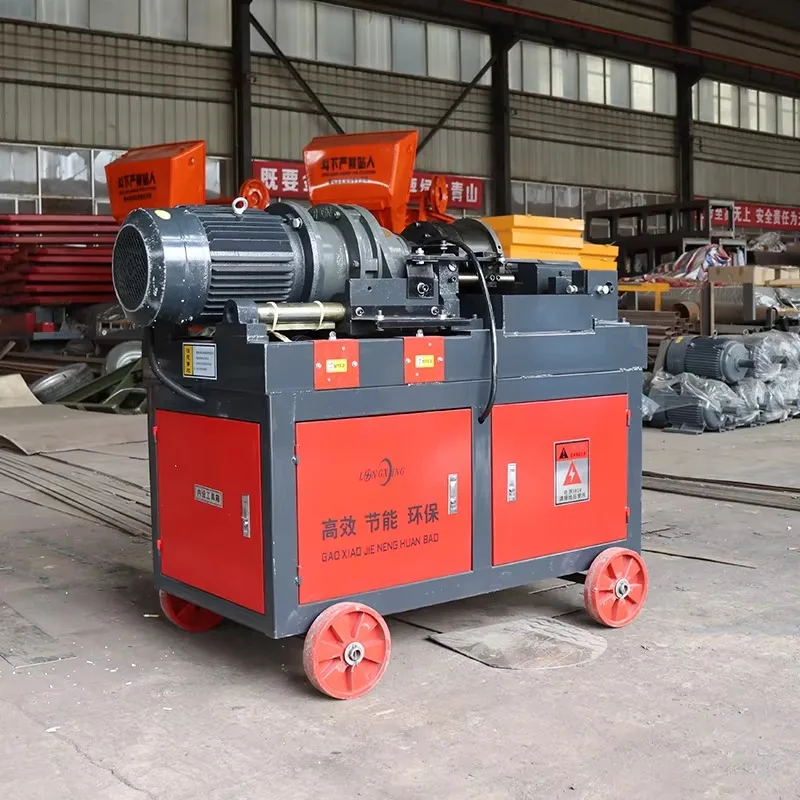 Professional Rebar Threading Machine With Adjustable Rolling Size Automatic Steel Bar Threader For Multi Size Rebar