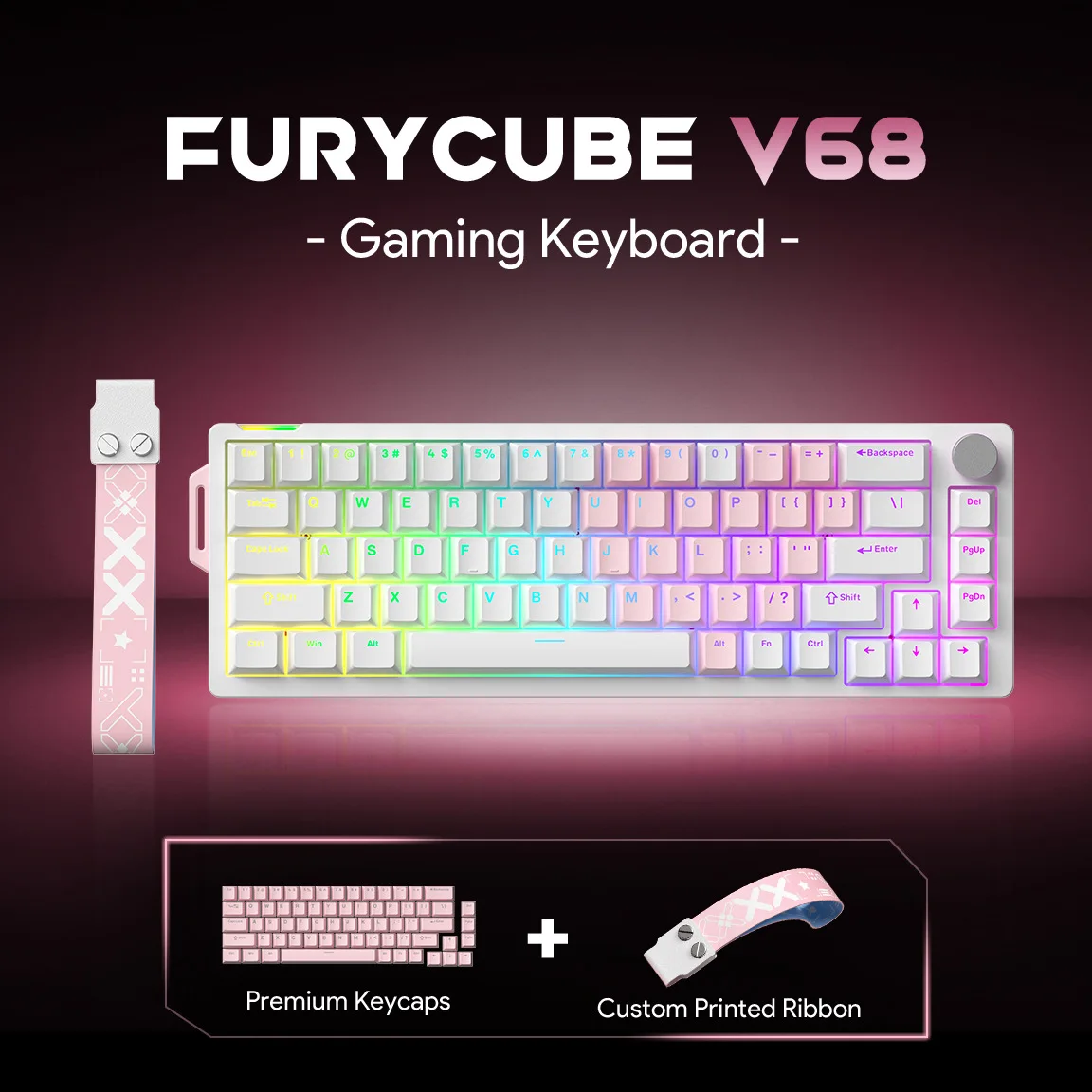 Furycube V68 68-Key…