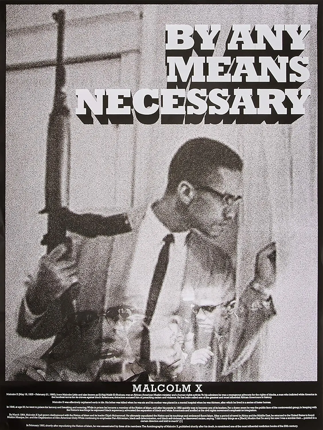 Malcolm X Political Representative Activist Wall Art Home Decor - POSTER