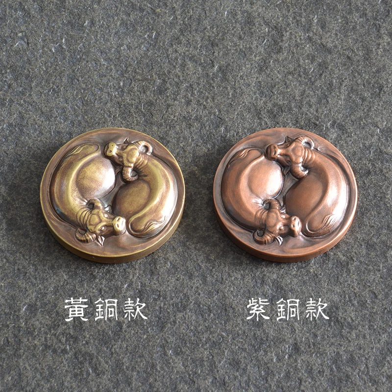 Tai Chi Bagua Ornament For Changing The Course Of Events, Chinese Classical Study Room Paperweight, Solid Bronze,
